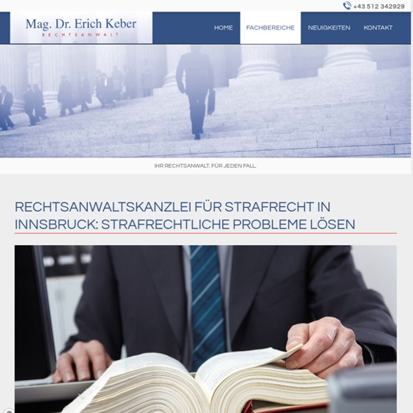 Rechtsanwaltskanzlei in Innsbruck für Strafrecht