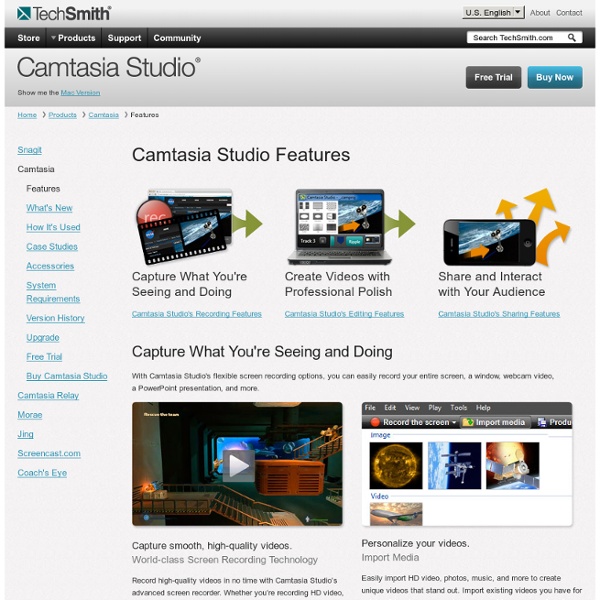Camtasia Studio, Screen Recorder