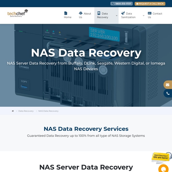 NAS Data Recovery Company, Recover Data from NAS Server - Buffalo, Iomega, DLink, Seagate