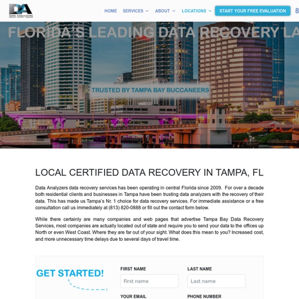 Data Recovery in Tampa - Florida Based
