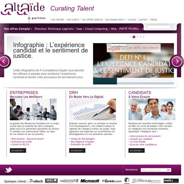 Altaide cabinet de recrutement et conseil RH, web, e-commerce, éditeur logiciels, mobile, digital