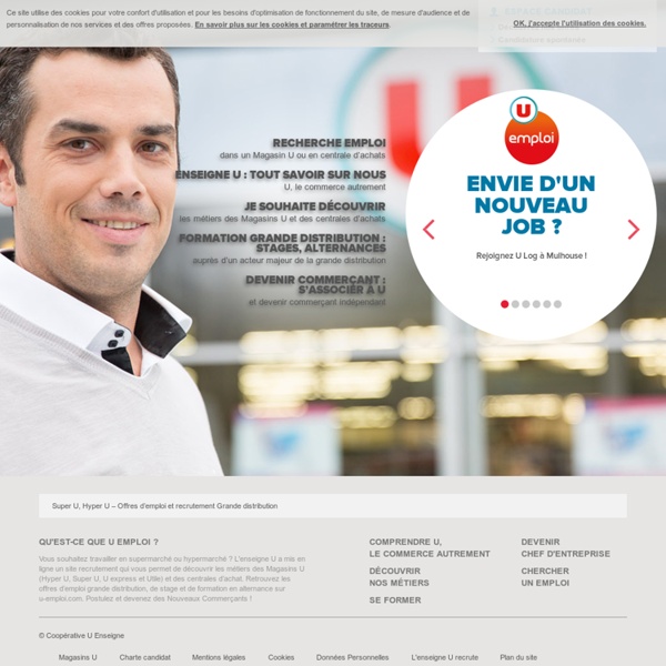 Offres d'emploi grande distribution, supermarché, Super U, Hyper U, Utile