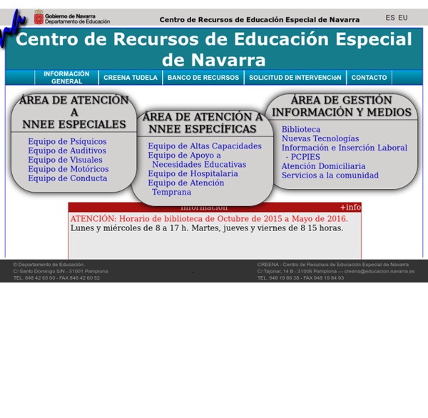 CREENA - Centro de Recursos de Educaci?n Especial de Navarra