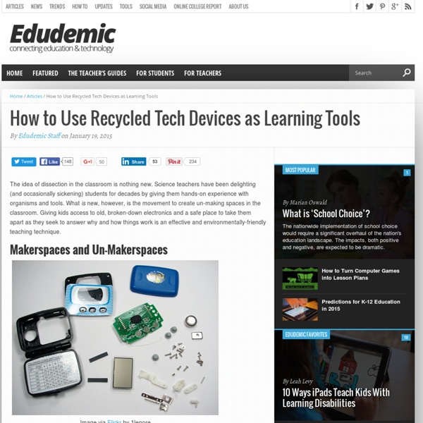 How to Use Recycled Tech Devices as Learning Tools