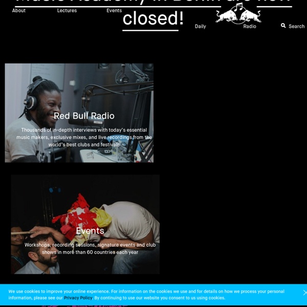 Red Bull Music Academy - Home