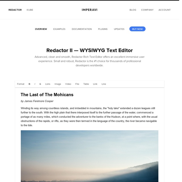 Redactor WYSIWYG html editor