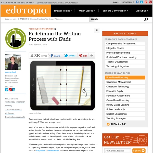 Redefining the Writing Process with iPads