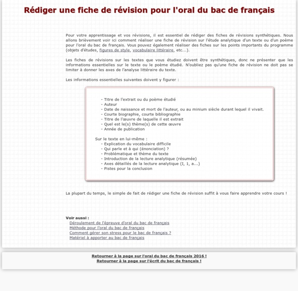 comment faire une dissertation pour le bac de fran�ais