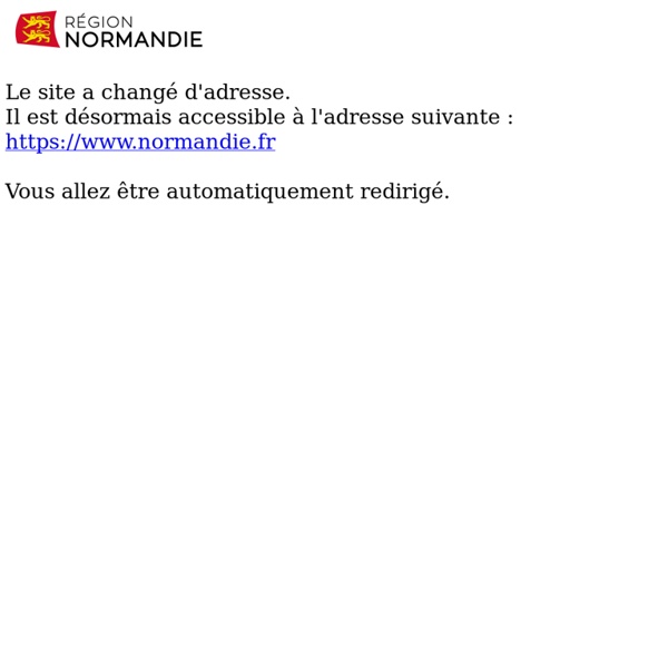 Bienvenue sur le site de la Région Haute-Normandie