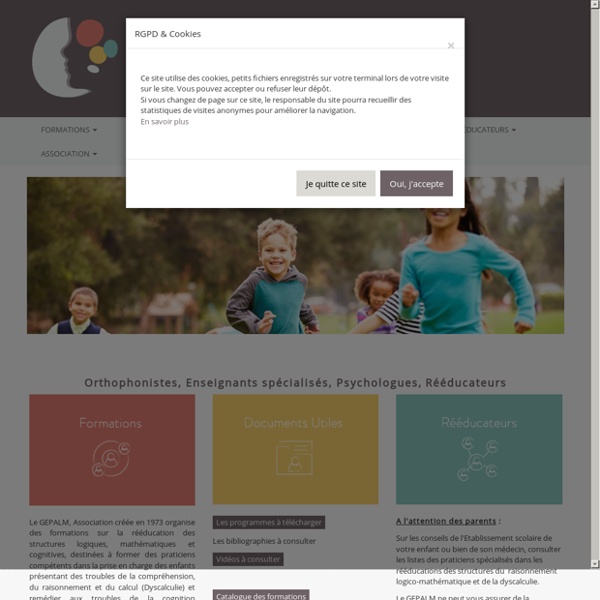 GEPALM rééducation logico-mathématiques