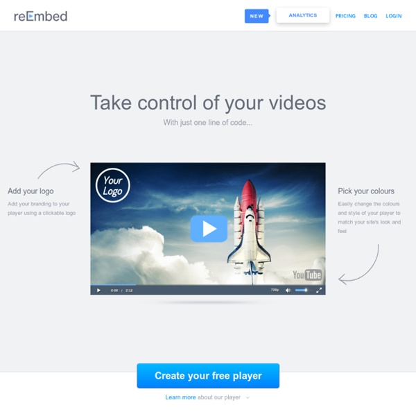 ReEmbed · Custom YouTube Video Player
