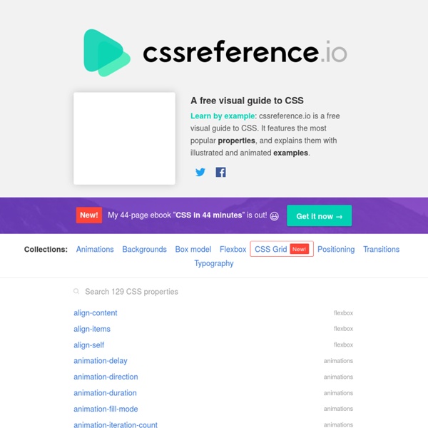 CSS Reference - A free visual guide to CSS