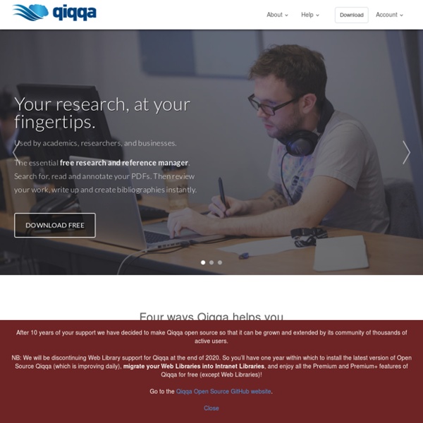 Free research paper management software - Qiqqa