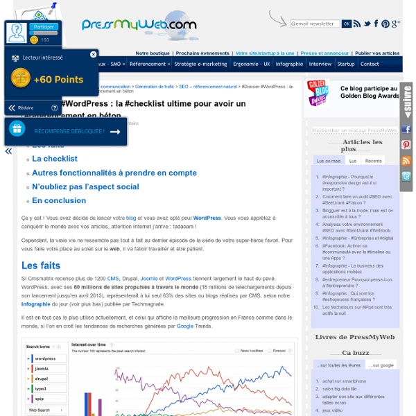 Référencement d'un blog Wordpress (dossier)