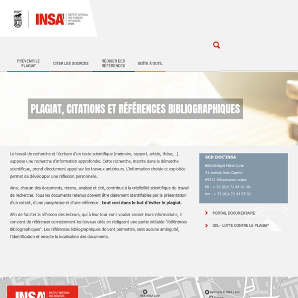 References bibliographiques INSA de Lyon