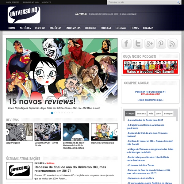 UNIVERSO HQ - A sua referência de quadrinhos e desenho de humor