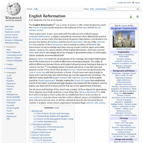 English Reformation