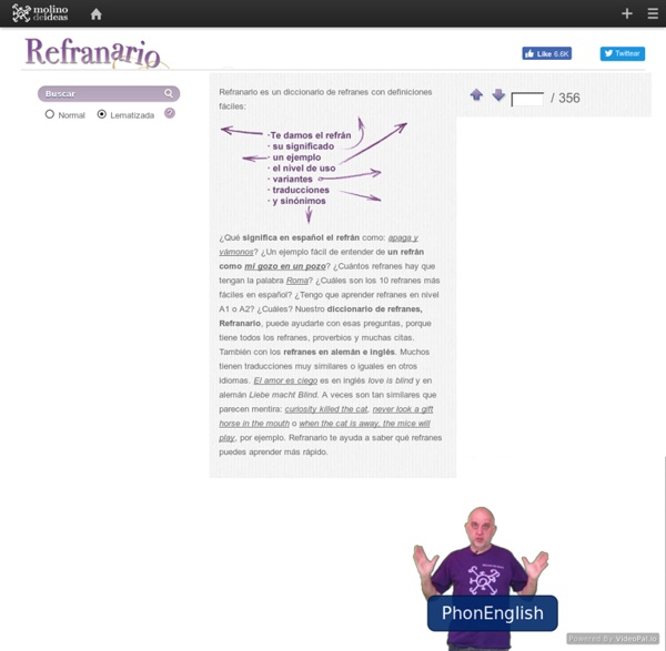 El refranario - diccionario de refranes y citas en español, inglés y alemán