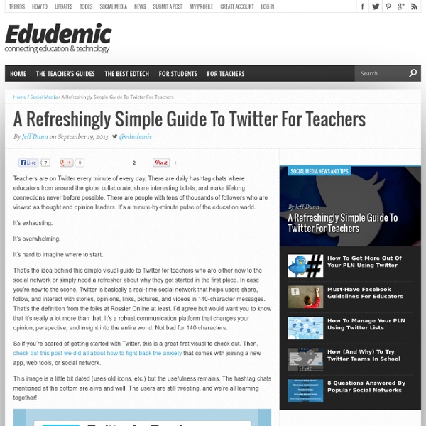 A Refreshingly Simple Guide To Twitter For Teachers