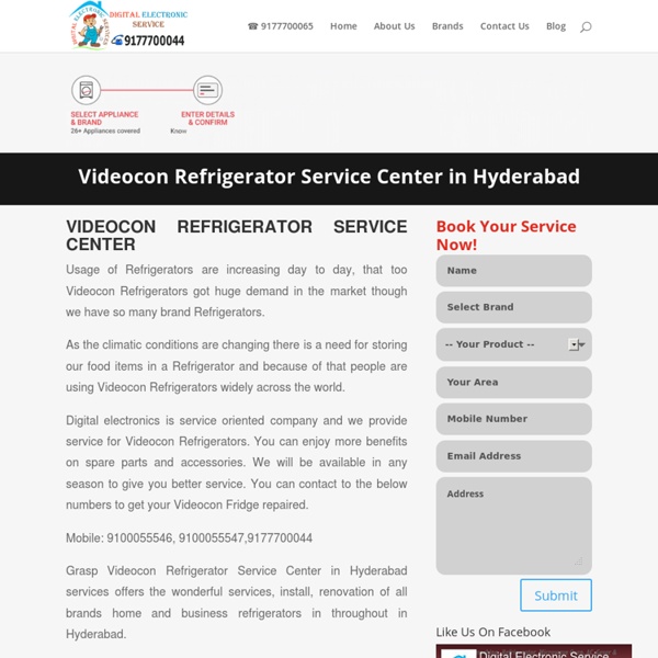 Videocon Refrigerator Service Center in Hyderabad