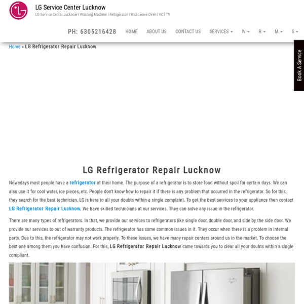 LG Refrigerator Repair Lucknow