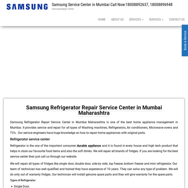 Samsung Refrigerator Repair Service Center in Mumbai Maharashtra