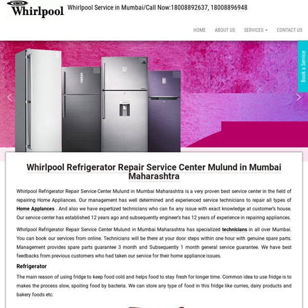 Whirlpool Refrigerator Repair Service Center Mulund in Mumbai Maharashtra