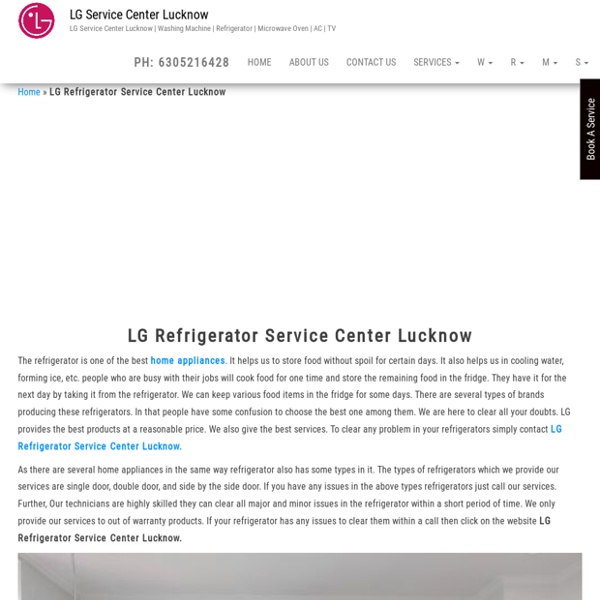 LG Refrigerator Service Center Lucknow