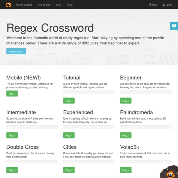 Regex Crossword