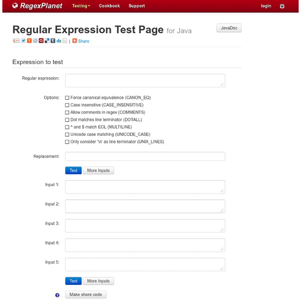RegEx: online regular expression testing