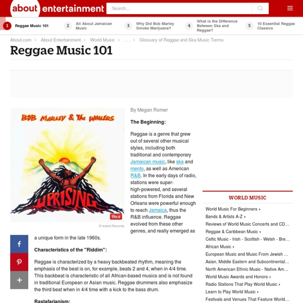 Reggae Music 101 - A Quick History