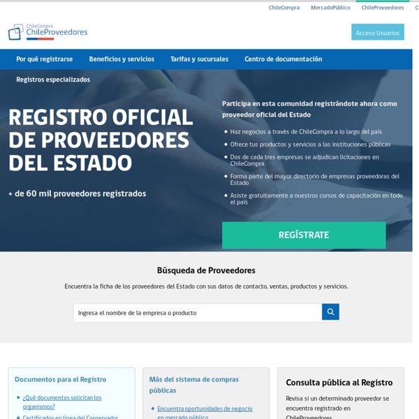 Registro Oficial de ChileCompra