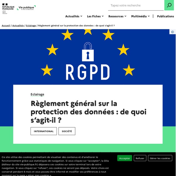 RGPD Règlement général sur la protection des données : de quoi s’agit-il