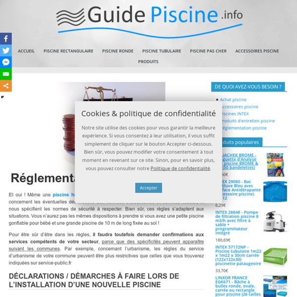 Réglementation piscine hors-sol 2019 - Guide-piscine.info