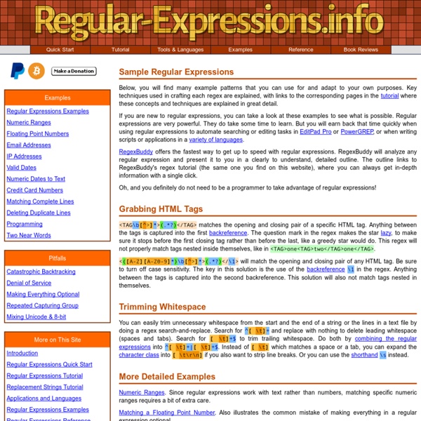 Regular Expression Example