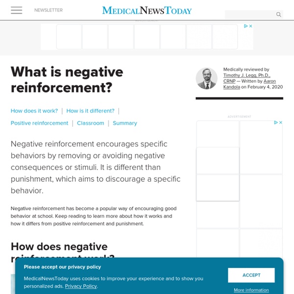 Negative reinforcement: Definition and examples