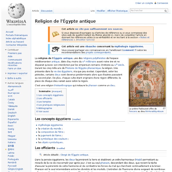 Religion de l'Égypte antique