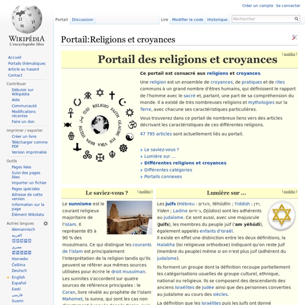 Portail:Religions et croyances