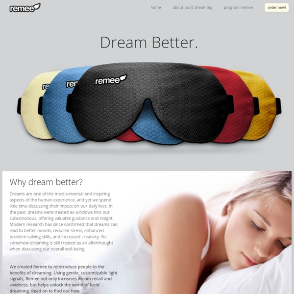 Remee The REM enhancing lucid dreaming mask Pearltrees