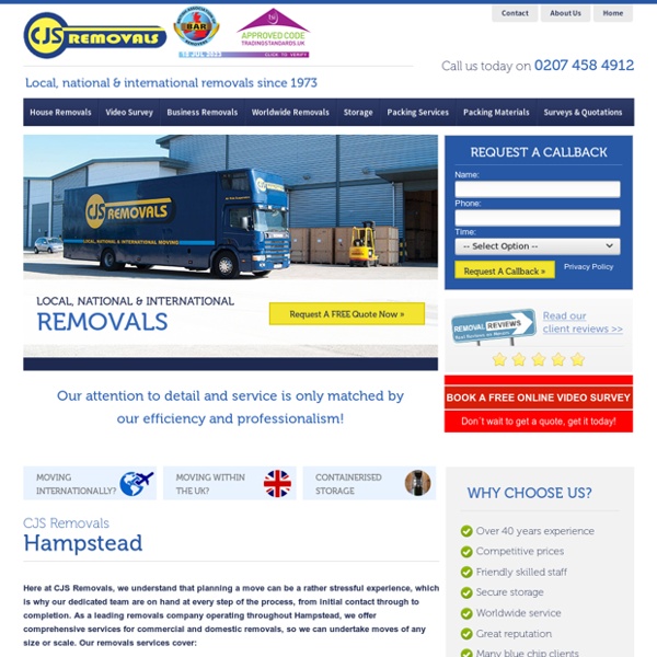 Removals Hampstead