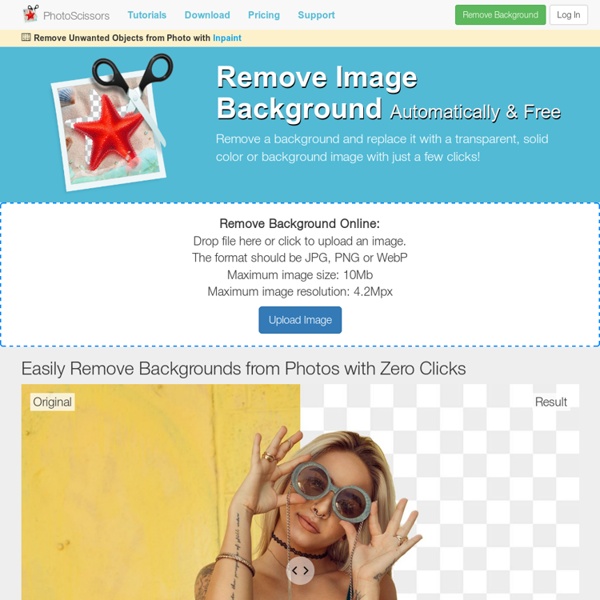 Automatically Remove Background from Image - PhotoScissors