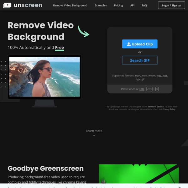 Remove Video Background – Unscreen