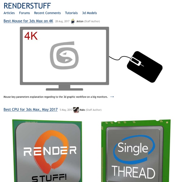 RenderStuff, free 3d stuff library