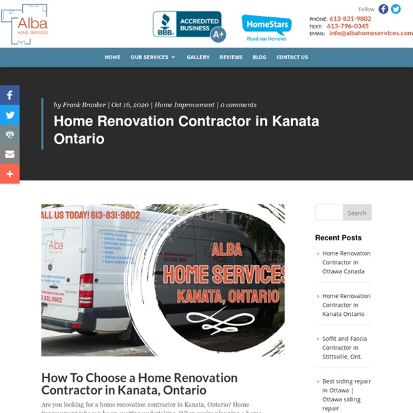 Just how To Select a House Remodelling Professional in Kanata, Ontario