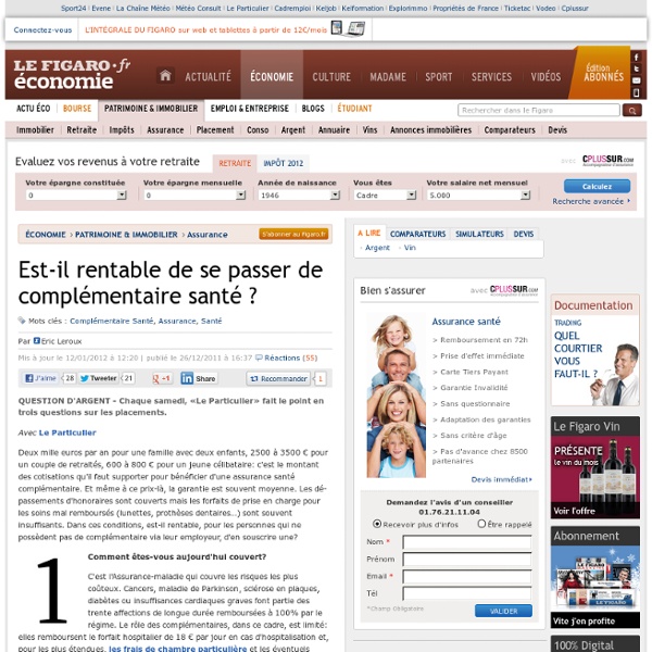 Assurance : Est-il rentable de se passer de complémentaire santé ?