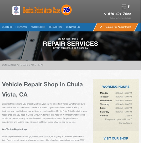Auto Repair Shop in Chula Vista, CA Pearltrees