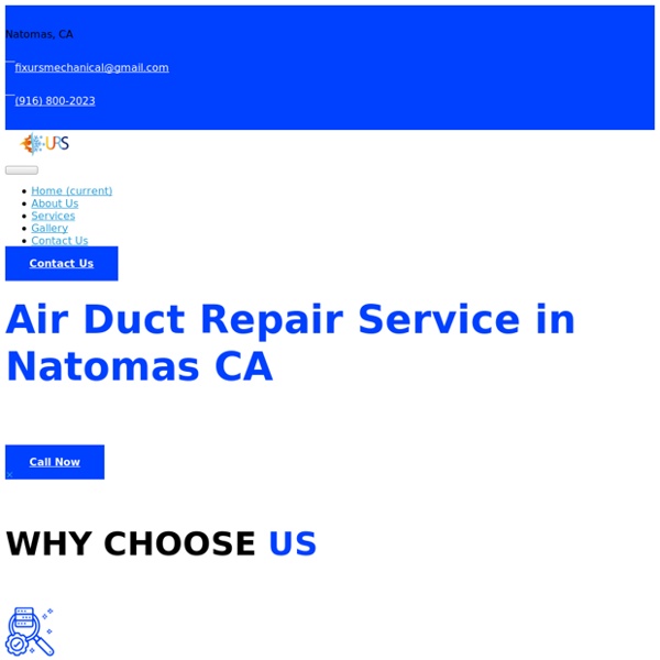 Air Duct Repair Service in Natomas, CA