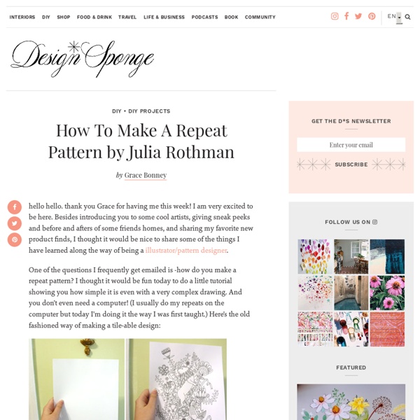 How To Make A Repeat Pattern by Julia Rothman