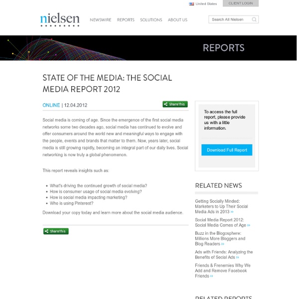 Social Media Report 2012