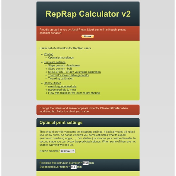 RepRapCalculator